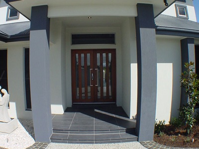 Marina-Calypso Bay home — entry/portico