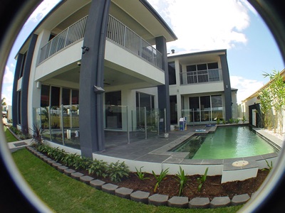 Marina-Calypso Bay home — rear/exterior