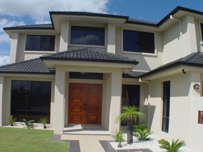 North Bank-River Links home — entry/portico