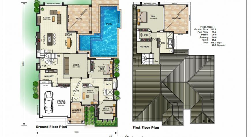Capri Retreat floorplan
